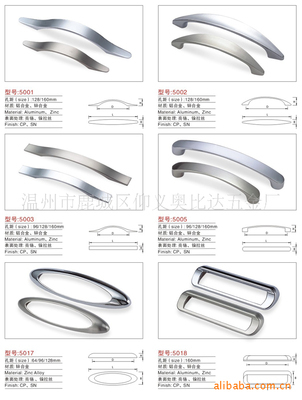 鋅合金櫥柜拉手5003 溫州市鹿城區(qū)仰義奧比達(dá)五金廠的優(yōu)質(zhì)選擇